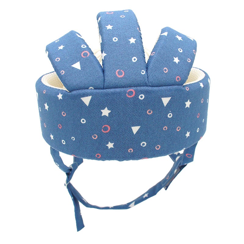 Ocanoiy Baby Safety Helmet Toddler Children Headguard Infant Head Cushion Protective Harnesses Cap Soft Adjustable Kid Safety Hat Head Protector (Starry Blue) - Image 2